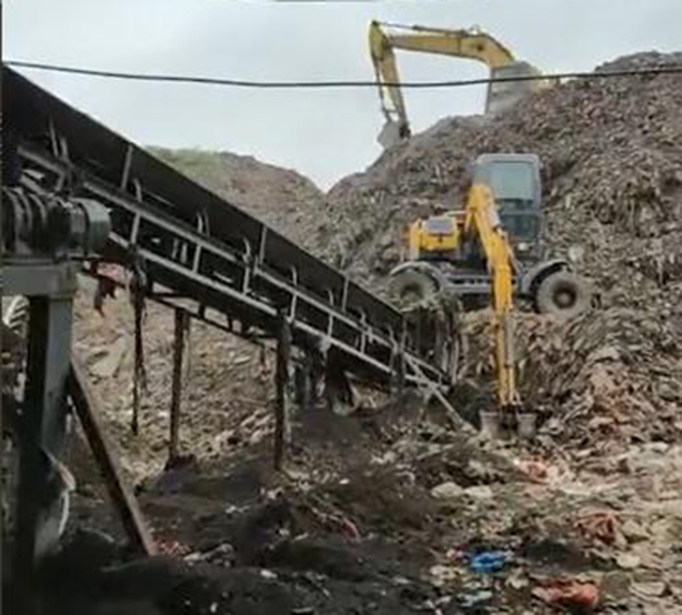 福州長(zhǎng)樂陳腐垃圾治理現(xiàn)場(chǎng)